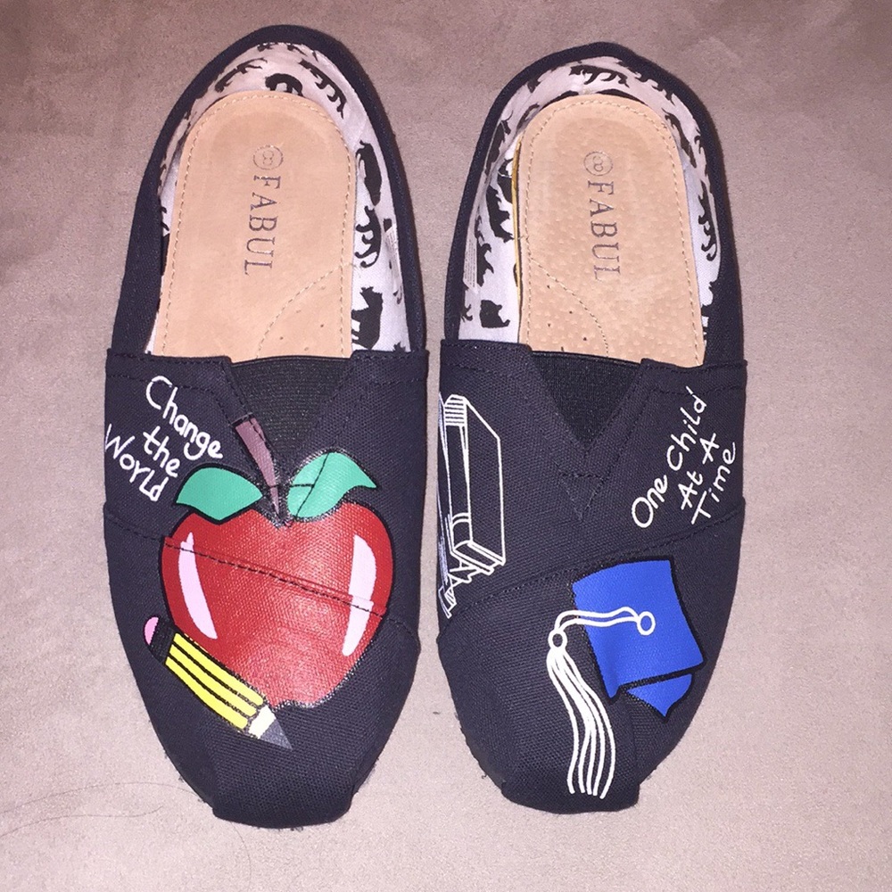 Teacher slip on shoes